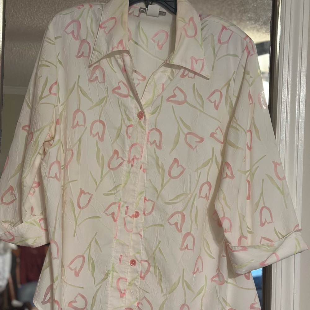 dressbarn Multicolor Floral Women's Top